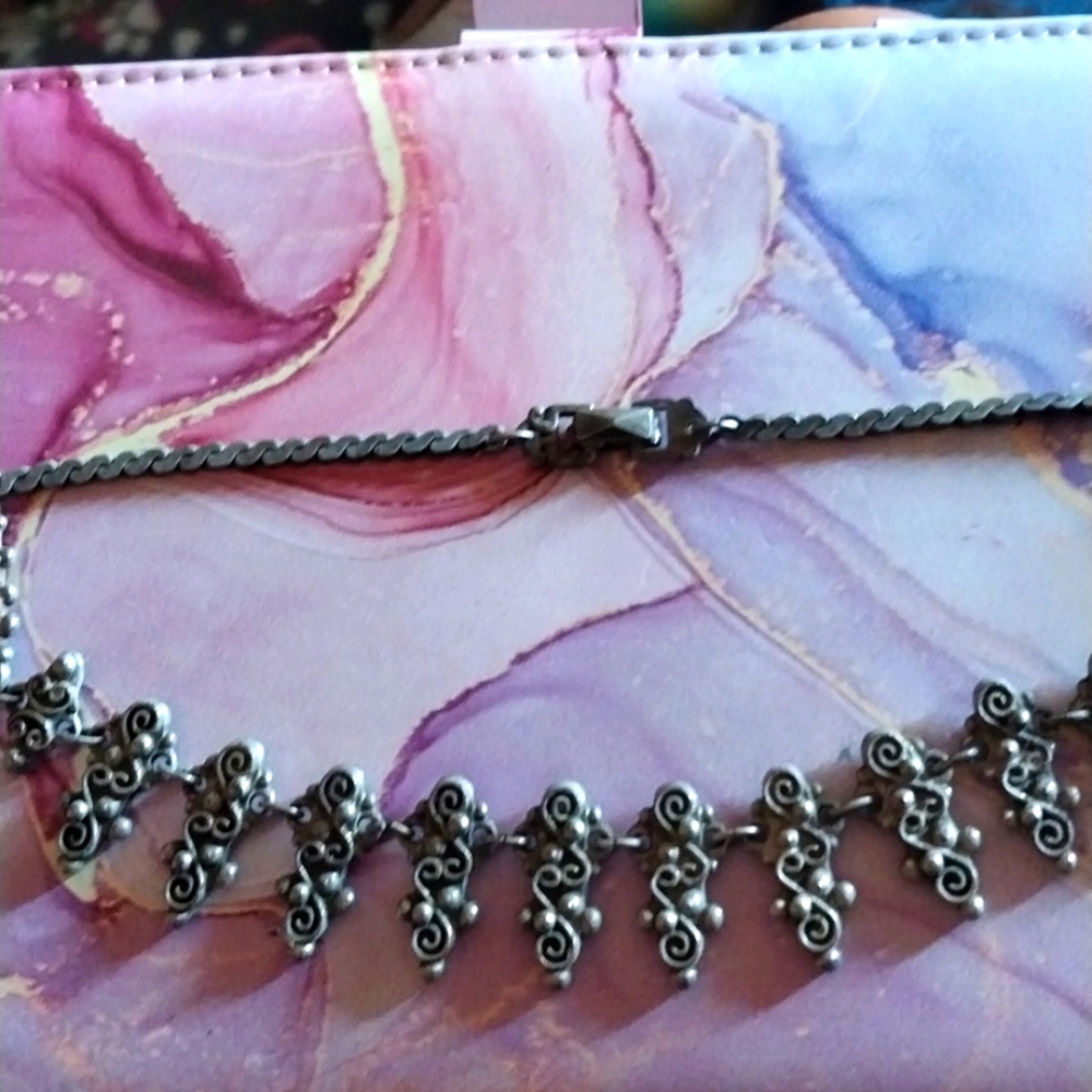 Barclay vintage Silver necklace